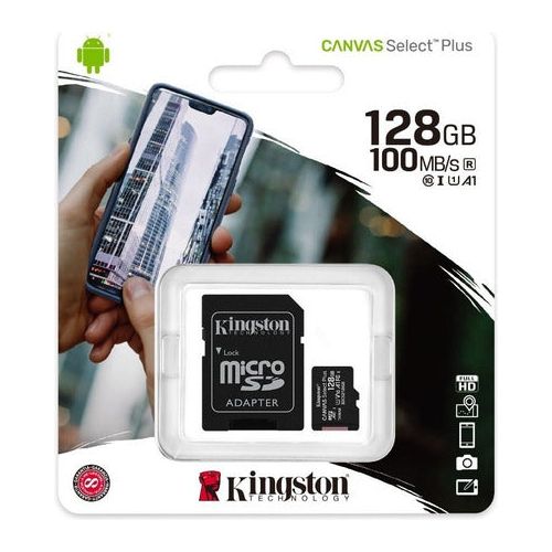 Tarjeta de memoria SDXC Kingston Canvas Select Plus de 128 GB