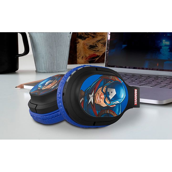 Audífonos para niños Xtech XTH-M660CA Wireless modelo Marvel Capitan America