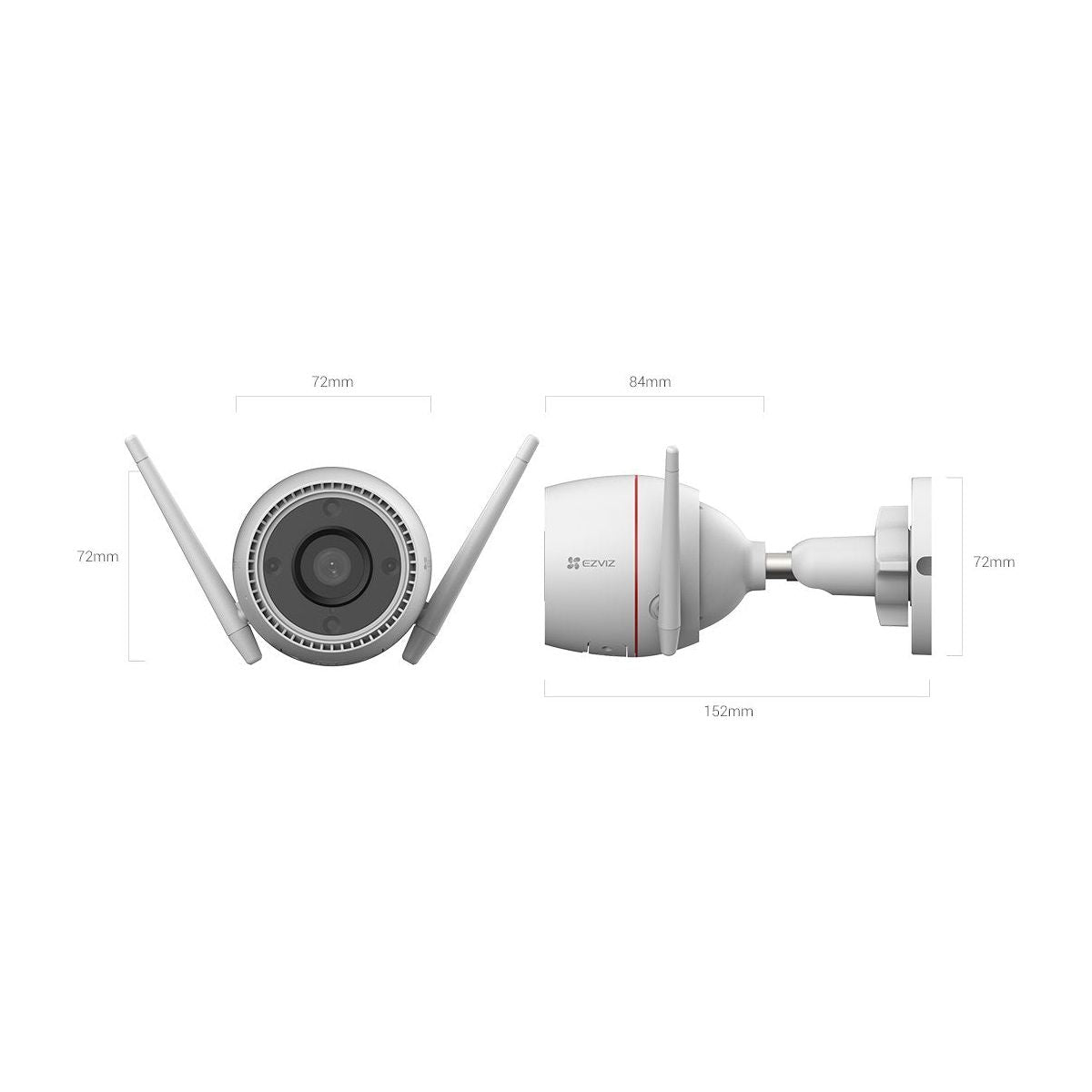 Cámara de Seguridad Ezviz para Exterior Modelo H3c – Resolución 2K y Conectividad Wi-Fi