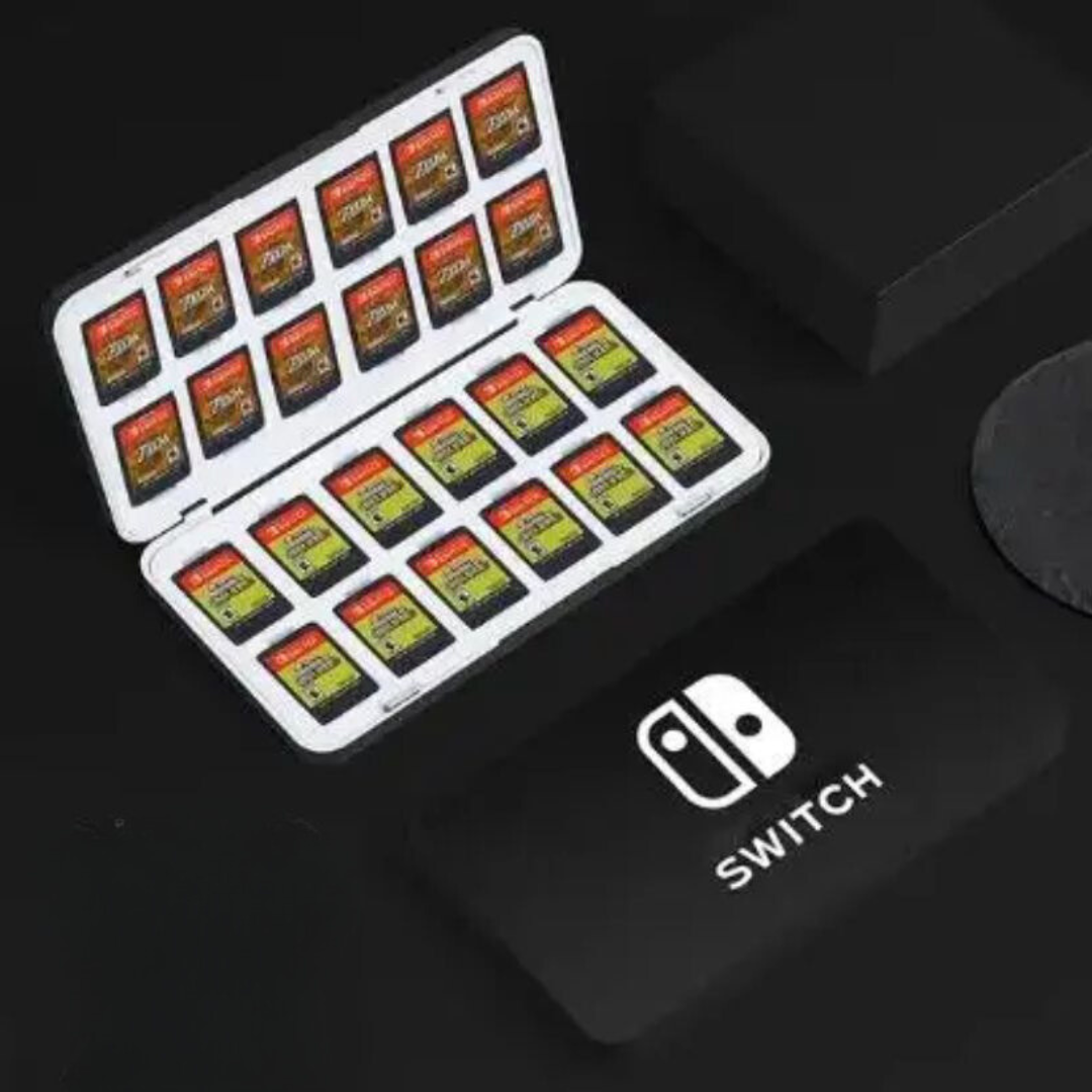 Estuche de almacenamiento para juegos de Nintendo Switch 24 en 1