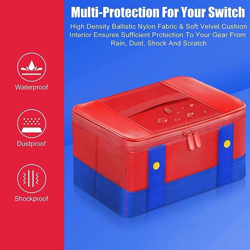 Estuche de viaje portátil para Nintendo Switch compatible para OLED