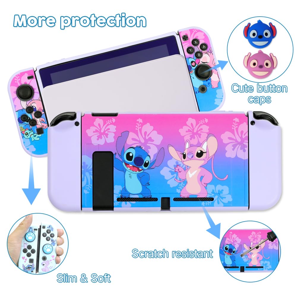 Estuche para Nintendo Switch 10 en 1 Modelo Stitch – Protección, estilo y practicidad