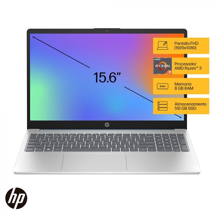 Laptop HP 15-fc0004la de 15.6