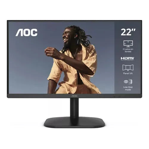 Monitor AOC 22B2HN de 22 pulgadas Full HD HDMI/VGA Negro