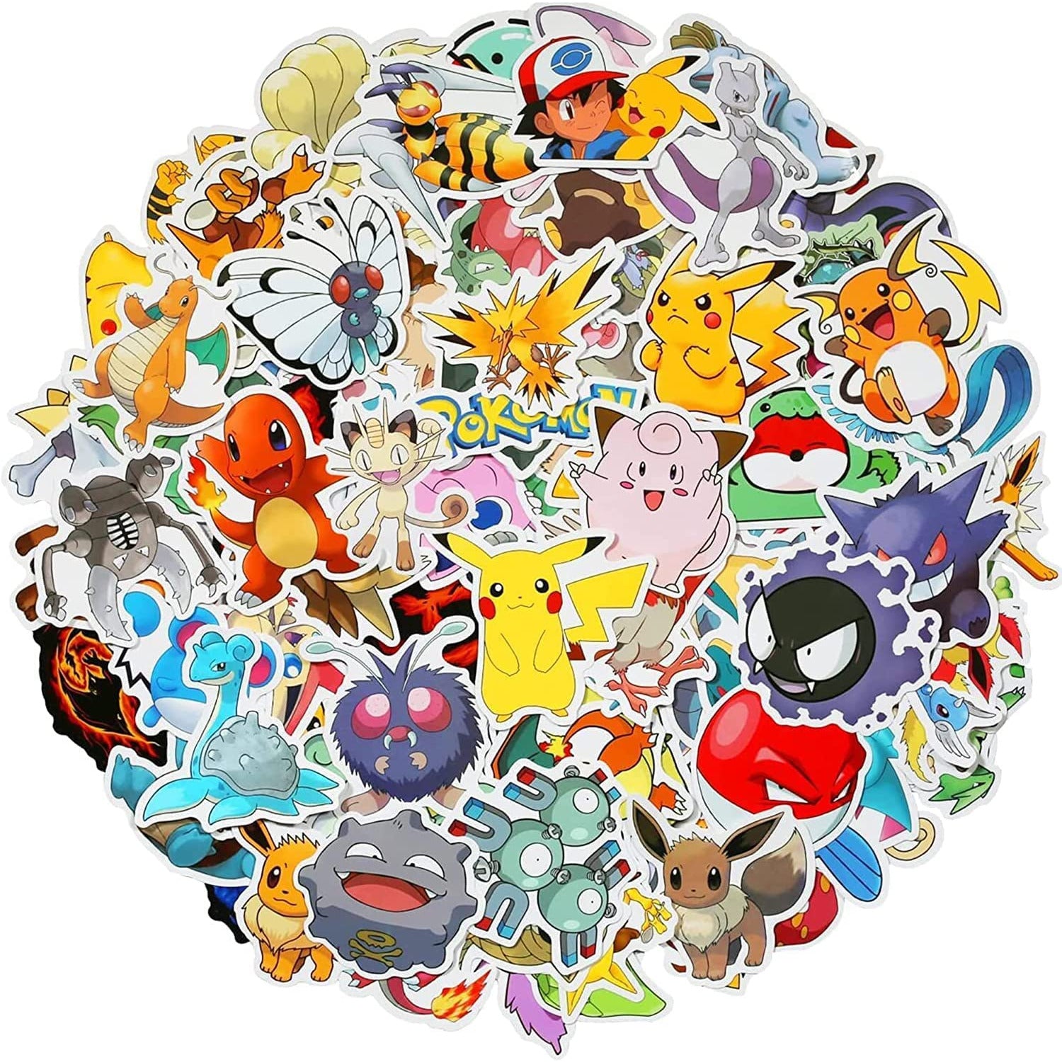 Stickers de Pokemon - Vinyl Waterproof (10 unidades)