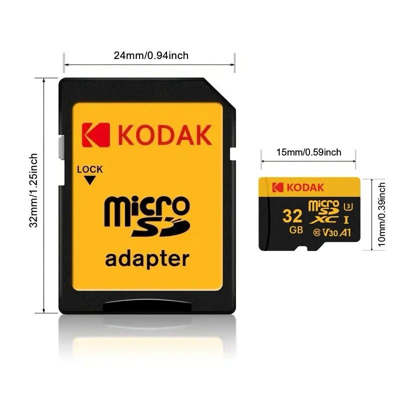 Tarjeta de memoria flash KODAK (adaptador microSDXC a SD Incluido) - 64 GB