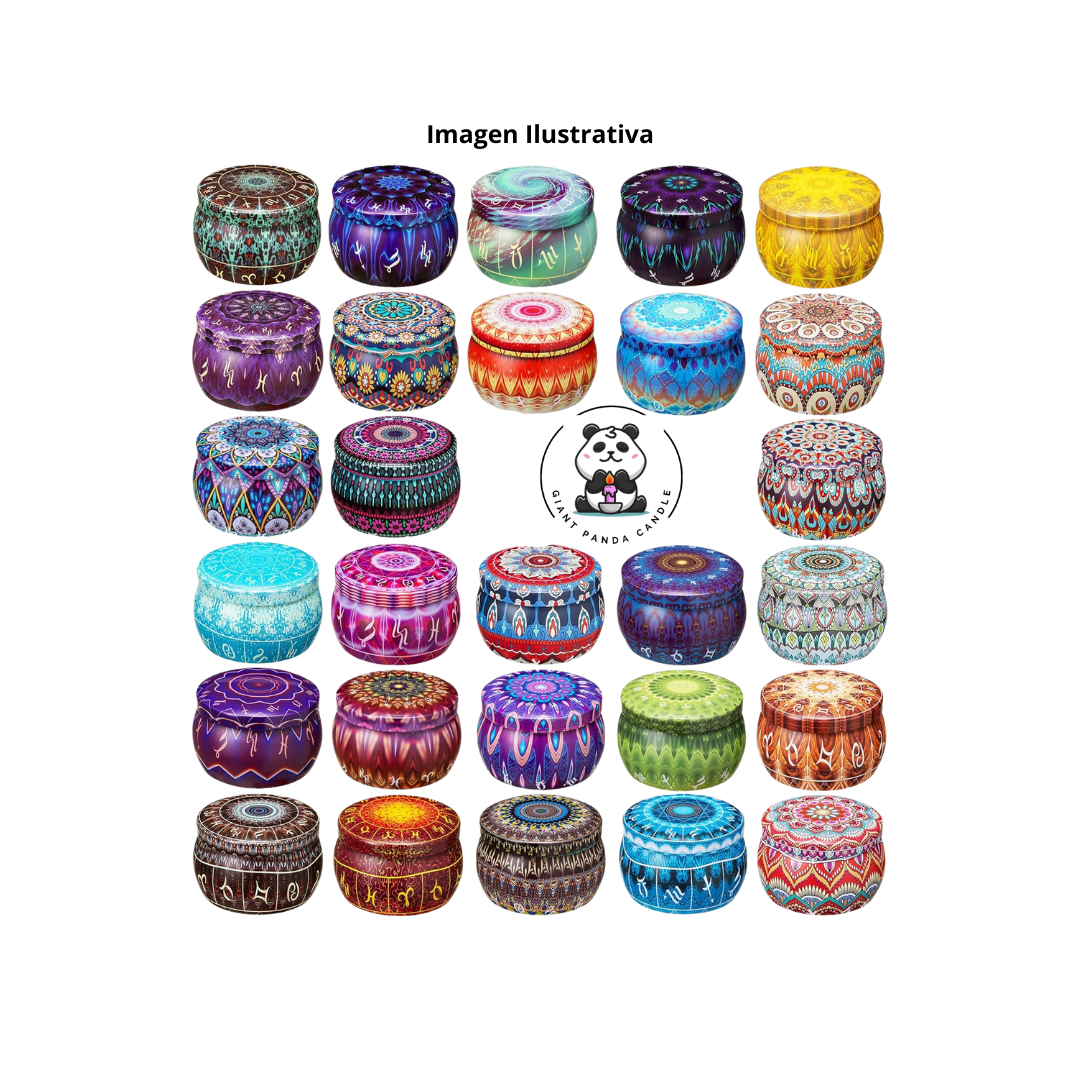 Vela de Soya Aromática de Dulce de Navidad 2.5 oz - Giant Panda Candle