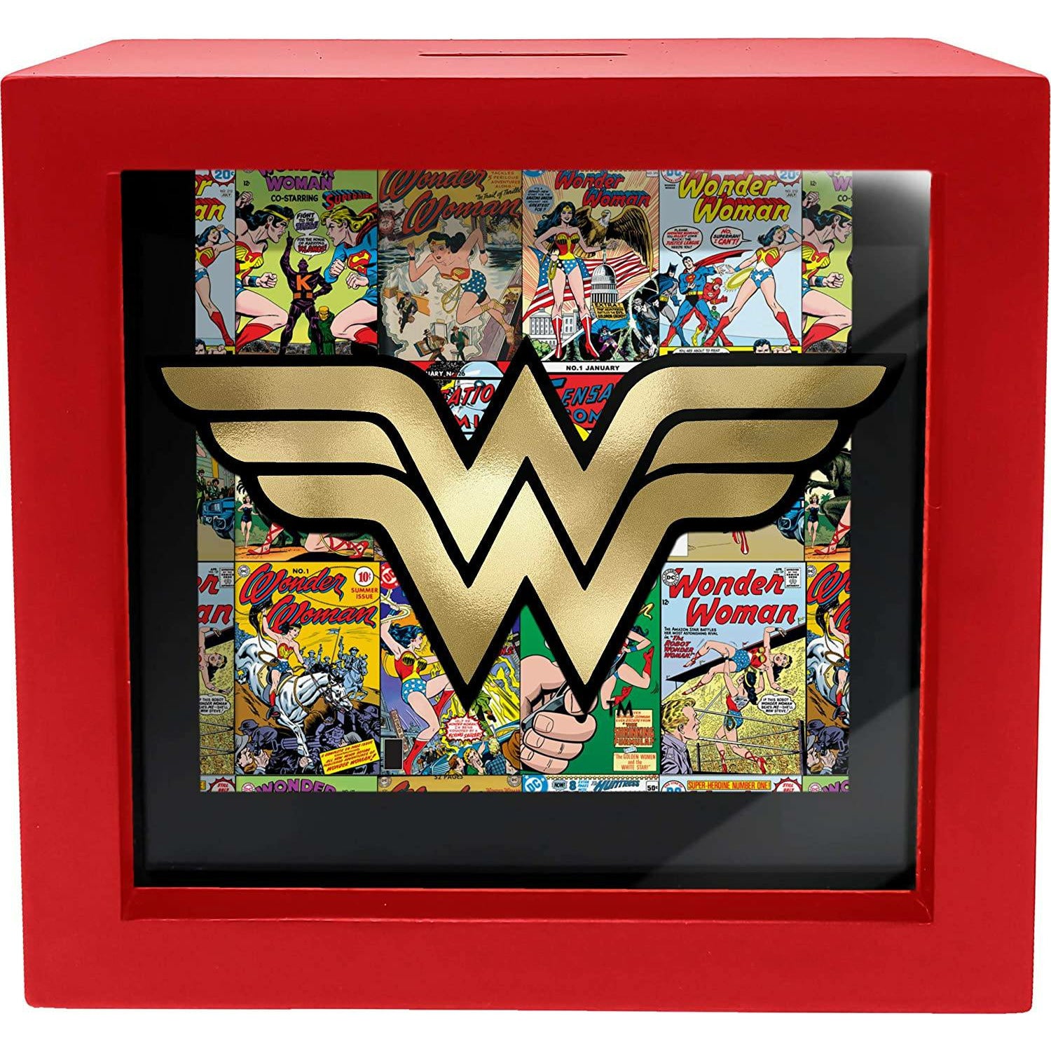 Alcancía Spoontiques Wonder Woman Shadowbox Bank