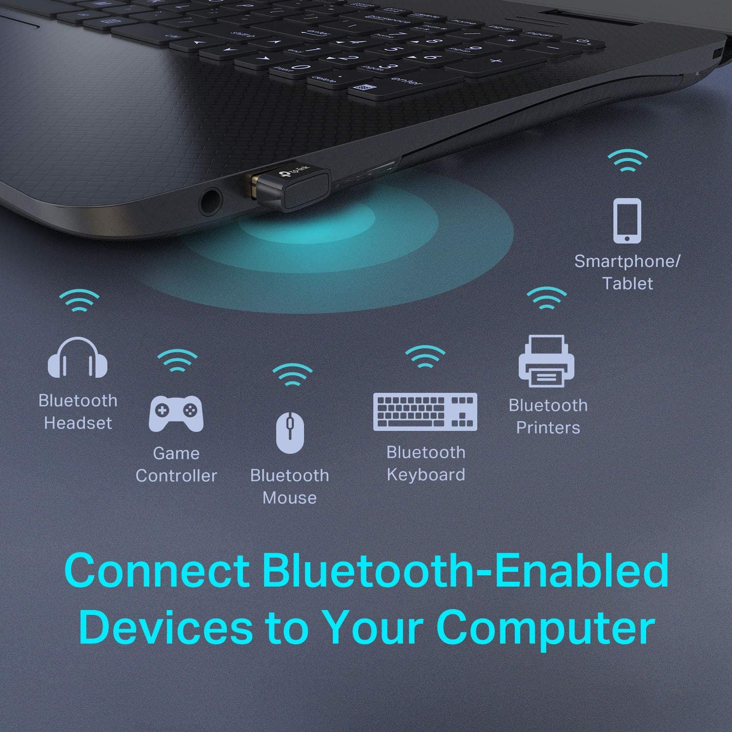 Adaptador Bluetooth USB para PC  TP-Link