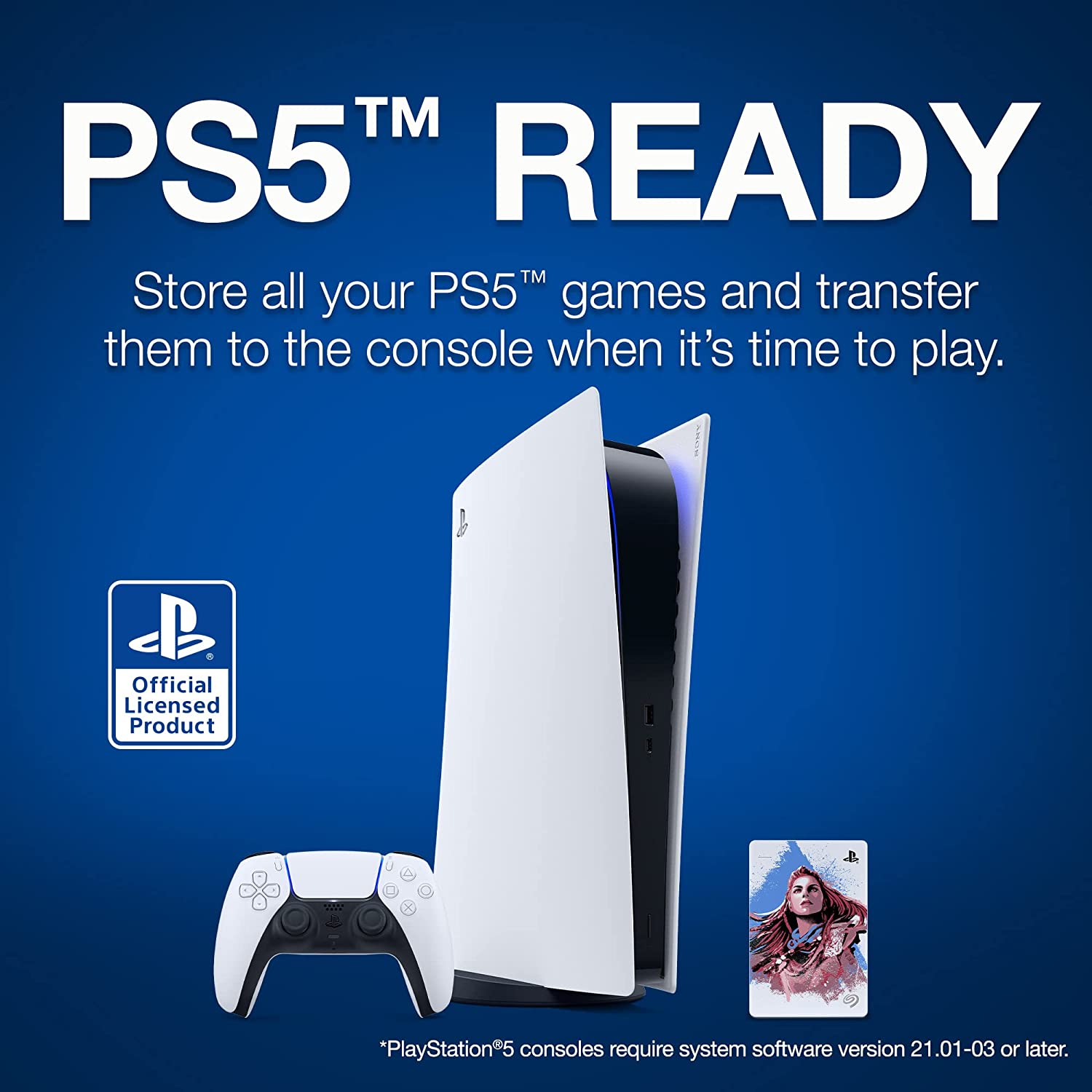 Disco duro externo de edición limitada para consolas PlayStation de 2 TB Seagate Horizon Forbidden West