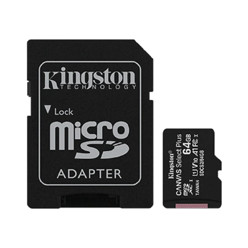 Tarjeta de memoria flash (adaptador microSDXC a SD Incluido) - 64 GB