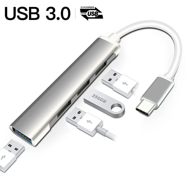 USB HUB de 4 puertos 3.0 Tipo C